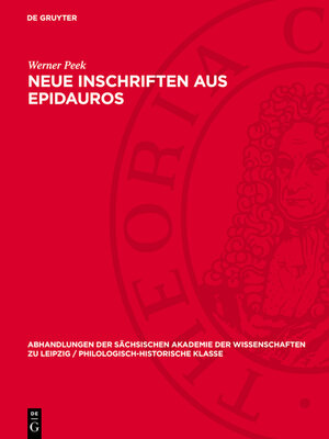 cover image of Neue Inschriften aus Epidauros
